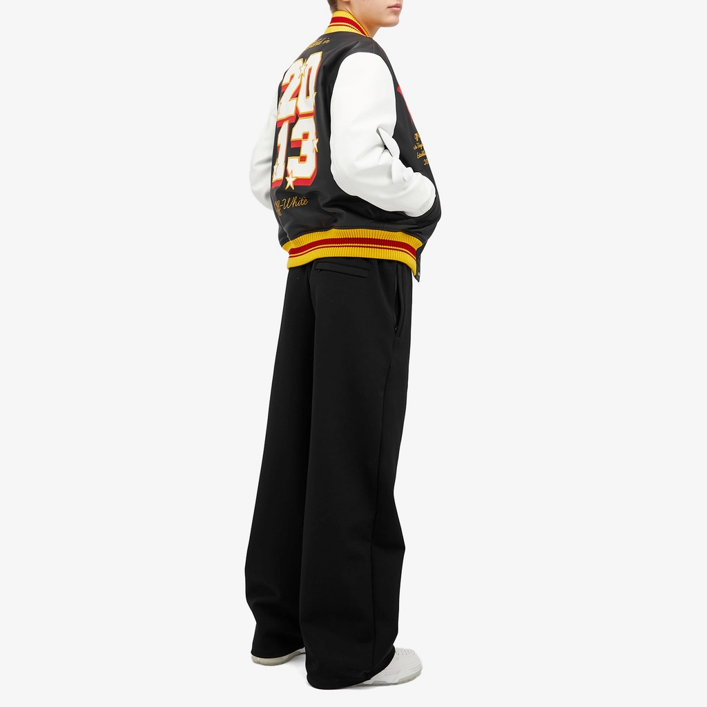 Off White 2013 Leather Varsity Black